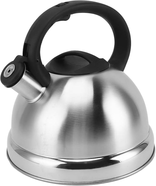Whistling Tea Kettle,Stainless Steel Stovetop Teapot Boiling Water Container Whistling Hot Water Kettle for Stovetop Gas Stove Induction Cooker