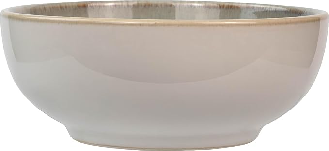 Sango 16-Piece Stoneware Dinnerware Set for 4, Glossy Cream/Green Plates and Bowls Sets with Reactive Glaze, Ceramic Dish Set, Modern Dishes for Everyday Use, Microwave & Dishwasher Safe, Resona Moss