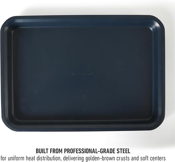 Calphalon Legacy 3 Piece 18 ", 15" and 13" PFA Free Nonstick Cookie Sheet - Navy Blue