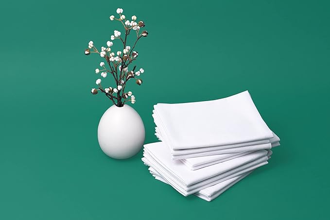Organic Cotton Tea Towels for Embroidery - Blank Flour Sack Dish Towels for Customization - Perfect White Kitchen Towels for Sublimation to Customize and Personalize - 27"x27" (White - 5 Pack)