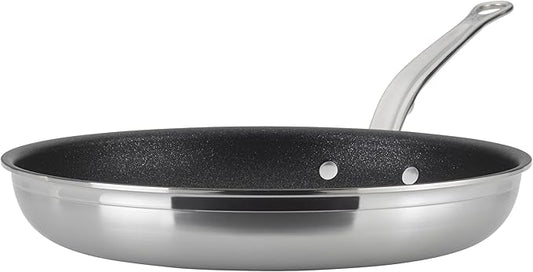 Hestan ProBond Forged TITUM - Professional Clad Stainless Steel, Nonstick, Frying Pan, (12.5-Inch), Induction Compatible, Made without PFOAs