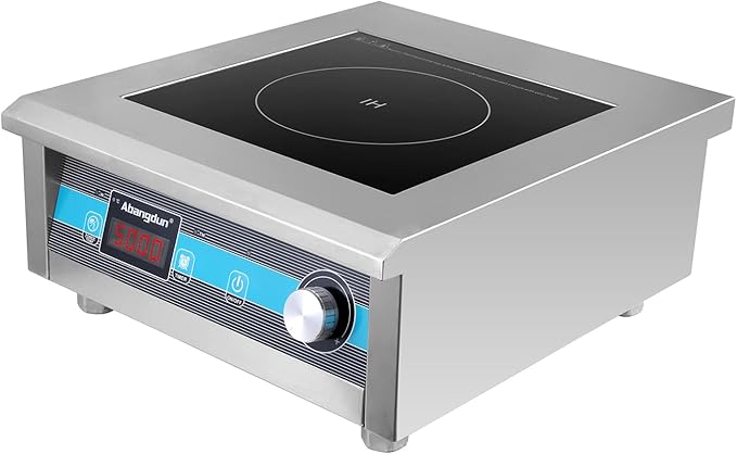 5000W Commercial Induction Cooktop - Professional Electric Burner with Timer for Restaurant