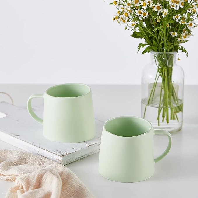 Stone Lain Delilah Mug 6-Piece Dish Set, Porcelain, Lime Green