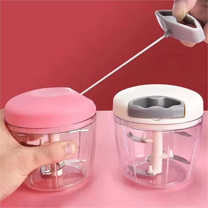 Potato Masher Onion Slicer Vegetable Fruit Chopper Cutter Garlic Press Meat Grinders Kitchen Baking Accessories(900ML White)