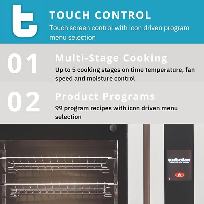 Moffat E32T5/2 Stainless Steel Convection Oven, Electric Full Size 2 Deck 208v/60/1-ph