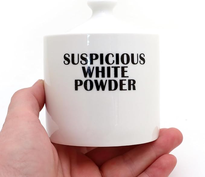 Suspicious White Powder Sugar Bowl - For Sugar only