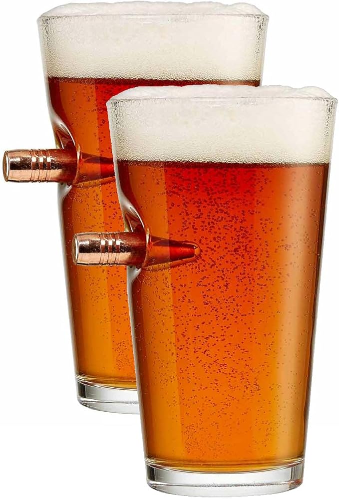 BenShot [set of 2] The Original Bullet Beer Glass | Made in the USA