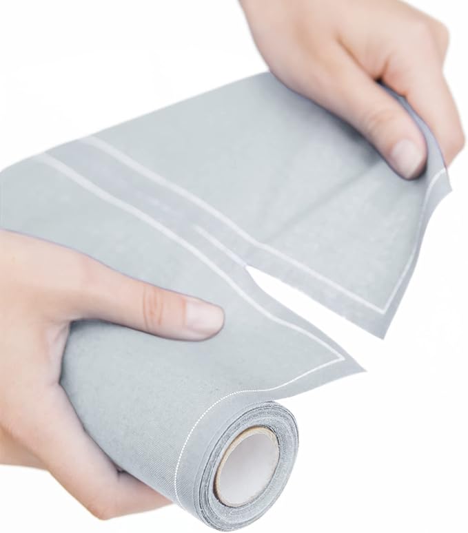 Cotton Cocktail Napkin - 4.3 x 4.3 in - 50 units per roll - Pearl Grey