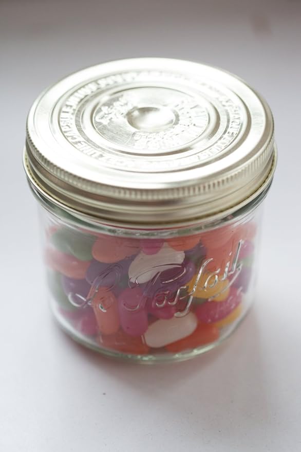 Le Parfait Familia Wiss Terrine Wide Mouth French Glass Jar w/Airtight 2-Piece System Gold Lids | Ideal for Food Storage, Canning, Meal Prep, Cake Jar & DIY Crafts | 12oz (Pack of 6) 350ml