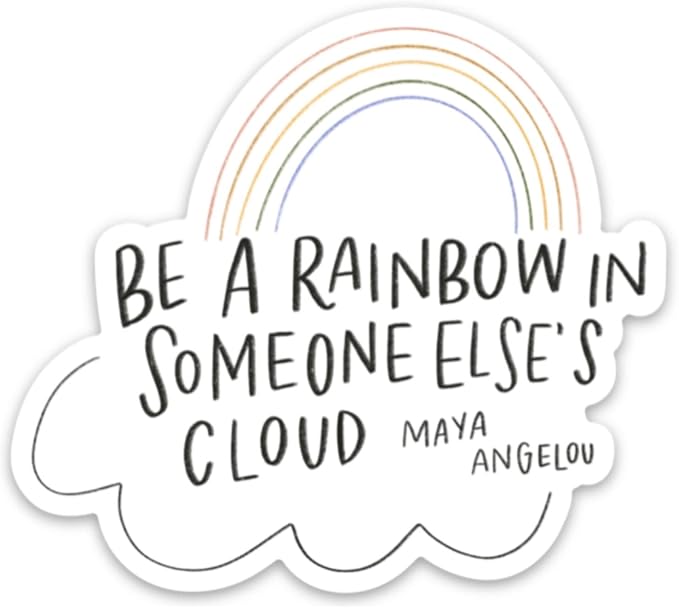 Swaygirls magnets | Cute fridge magnets by swaygirls | Maya Angelou quote refrigerator magnet | Inspirational quotes | Rainbow magnet
