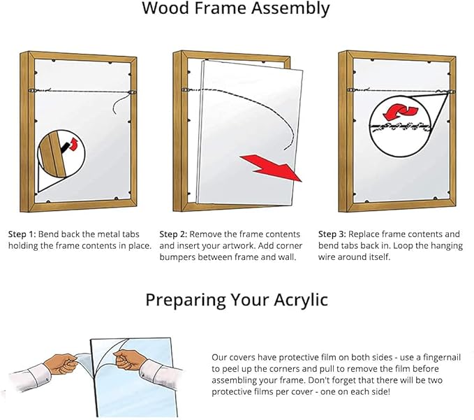 Frame It Easy 25 1/2 x 34 1/2 Coffee Frame (Wilton) 25.5x34.5 inches