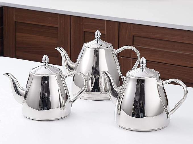 SANQIAHOME Stainless Steel Teapot with Infuser 1200ml