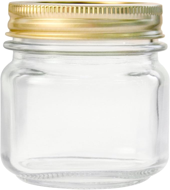 Anchor Hocking AHG17 1/2 Pint Home Canning Jars with Metal Lids and Rings Clear ( Pack Of 12 )