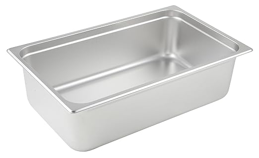 Winco Anti-Jamming Steam Pan, Full-Size x 6-Inch
