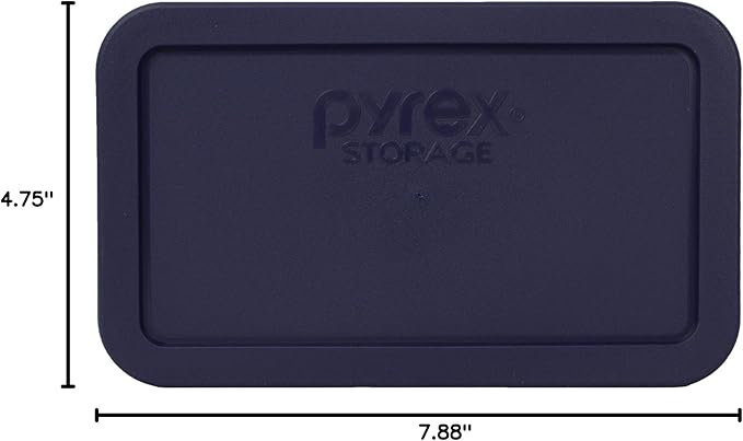 Pyrex 7214-PC 4.8-Cup Blue Food Storage Replacement Lid - Made in USA