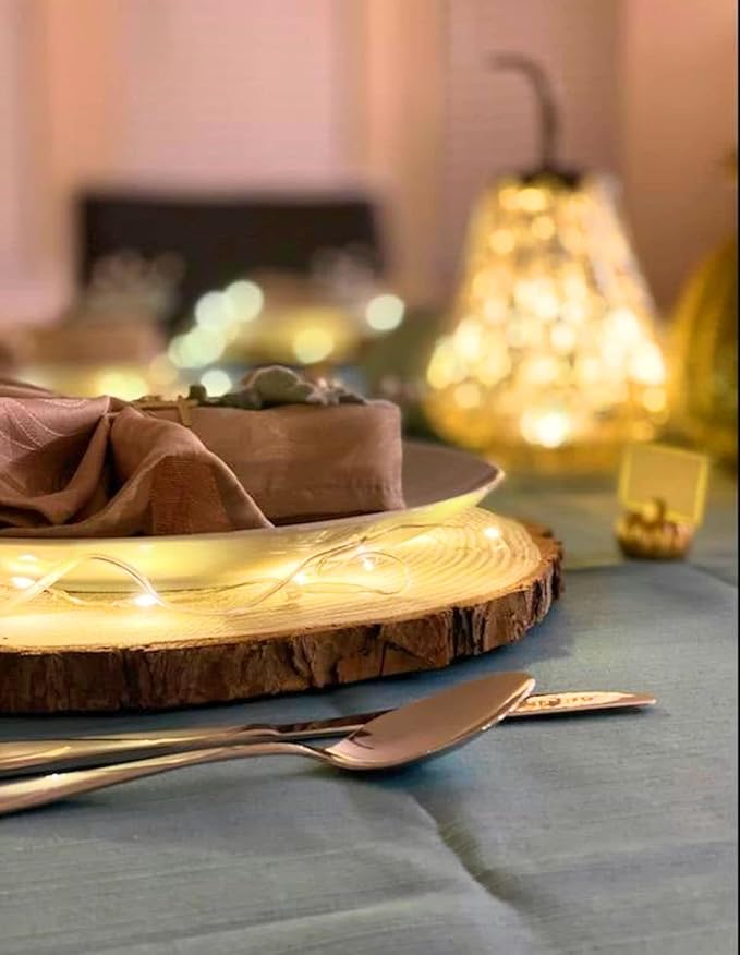 Set of 10 Large Wood Slices (11-13”) – Rustic Wooden Rounds for Wedding Centerpieces, Event Decor, and Table Centerpieces