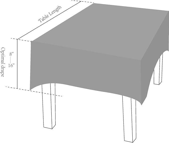 KOZIS Premium Tablecloth, 100% MJS Cotton-Rich Polyester