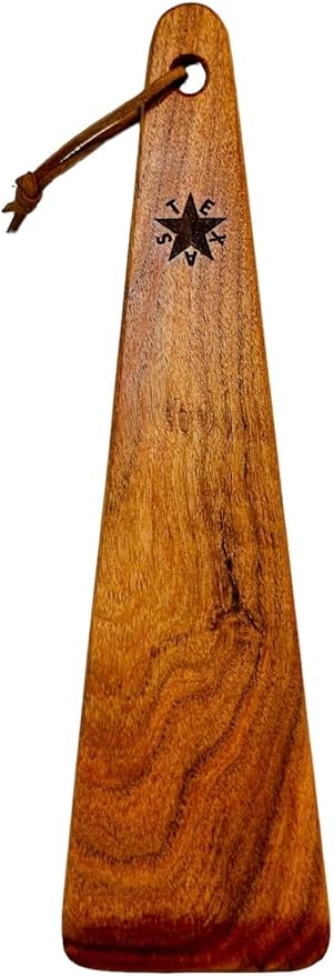 COWBOY SPATULA - Mesquite Wood Spatula, Handmade in Texas, Made in USA, Perfect for cast iron cookware, steel cookware, nonstick cookware - Personalization Optional (Texas de Zavala Flag)