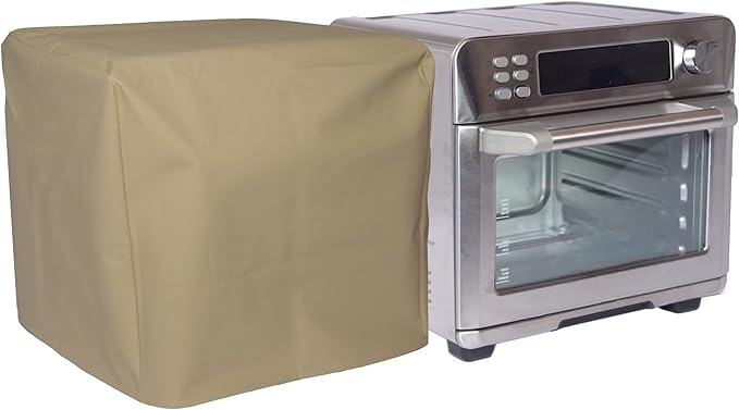 PERFECT DUST COVER, Beige Padded Cover Compatible with Emeril Lagasse Power Air Fryer 360 Model S∙AFO-001 Toaster Oven Standard Size, Double Stitched and Waterproof Cover by The