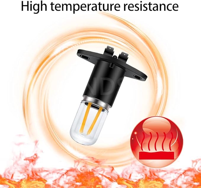 Ruiandsion Z187 T170 LED Microwave Light Bulb Warm White 110V 125V 130V 110-130V 2W Equivalent 20W LED Filament Light Bulb Replacement for Microwave Oven Light - W02