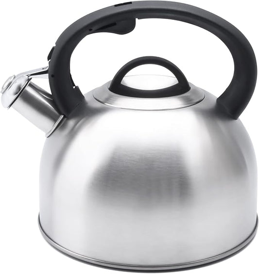 GGC 3L Tea Kettle for Stove Top, Loud Whistling Tea Kettles Water Boiler, Stainless Steel Kettle with Anti-Heat Handle and Simple Touch Button to Control Kettle Outlet