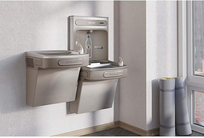 Elkay EZSTL8WSLK Bottle Filling Station, Medium, Light Gray Granite