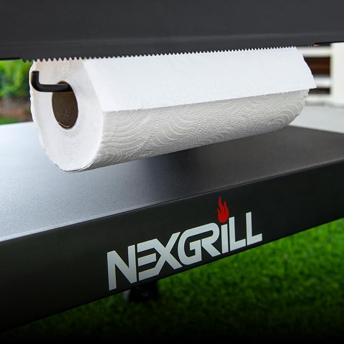 Nexgrill Daytona 3-Burner Propane Gas Griddle with Side Tables, 45000 BTUs Flat Top Grill, 630 SQ. in. Hot Rolled Steel Cooking Space, Outdoor Cooking Barbeque, Black - 720-1057B