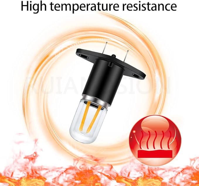 Ruiandsion Z187 T170 LED Microwave Light Bulb Warm White 110V 125V 130V 110-130V 2W Equivalent 20W LED Filament Light Bulb Replacement for Microwave Oven Light - Z02