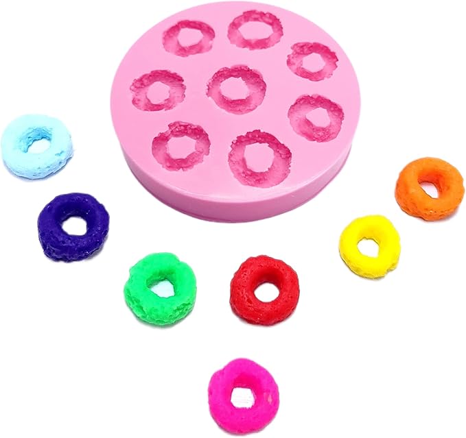 Fruit rings silicone mold 8 Cavities cereal loops NC107