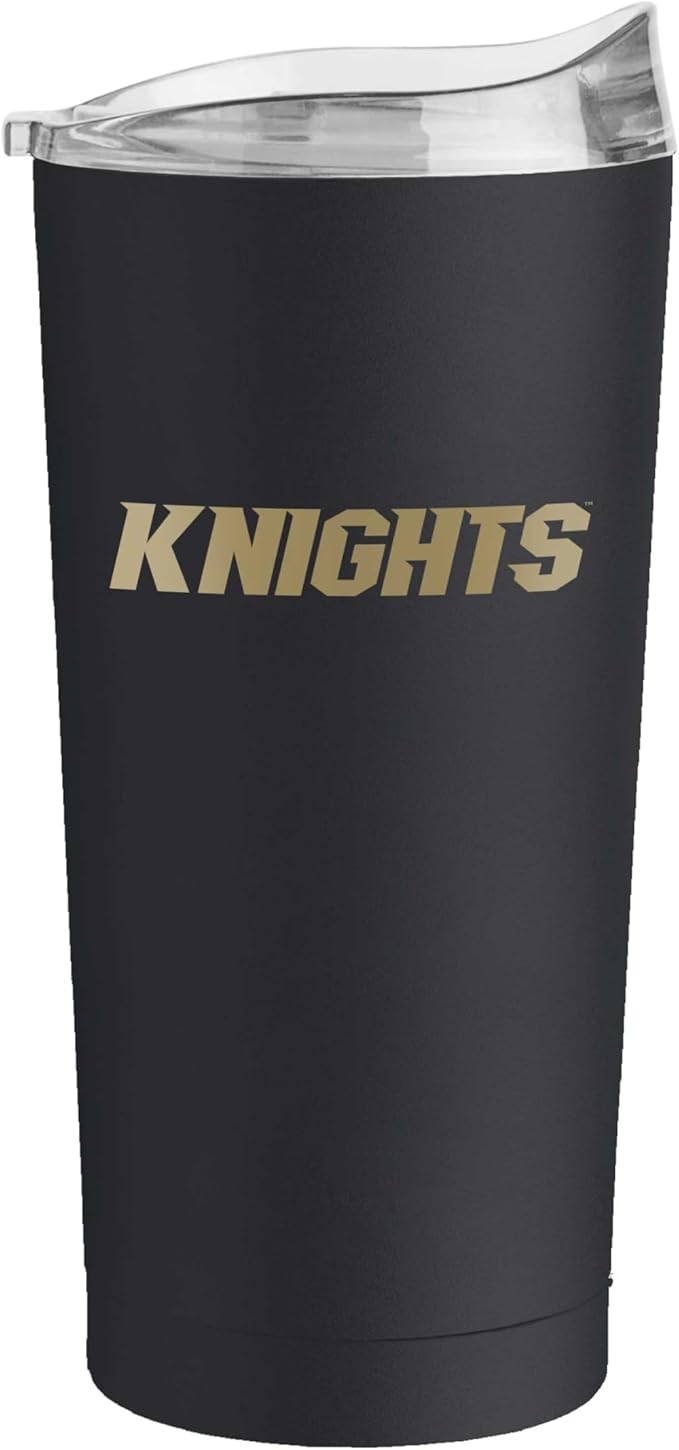 Logo Brands NCAA 20 oz Powder Coat Stainless Tumbler -Double-Wall Insulated Everday Tumbler for Hot or Cold Drinks, High Lip Lid, Team Color