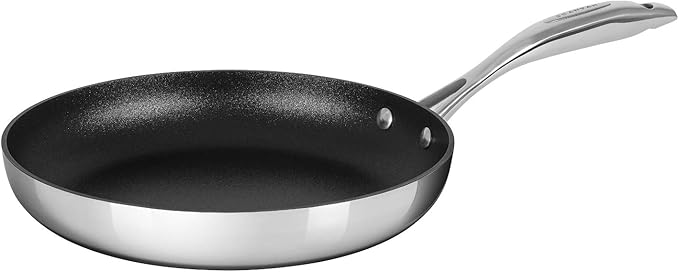 Scanpan HaptIQ 11 inch Stainless Steel-Aluminum Nonstick Fry Pan – Compatible with All Cooktops, Induction Ready, Metal Utensil Safe, Oven Safe to 500°F, Dishwasher Safe