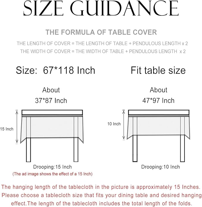 patdrea Designer French Extra Long Rectangle Tablecloth,Vintage Linen Pomegranates Leaves Pattern Tablecloths,Fall Decor Table Cover for Kitchen Dining Christmas,Thanksgiving,67"x118"-Tehran a