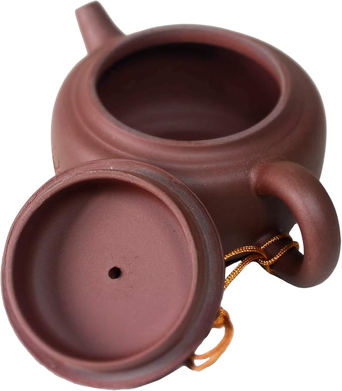 Zisha Clay Teapot Chinese Tea Pot Ceramics Purple Sand Pot Kungfu Tea Kettle Filter Loose Tea (8oz)