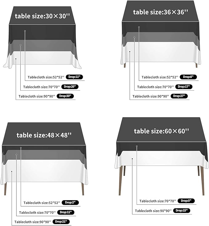 Fokitut 2 Pack Waterproof Square Tablecloth, 70x70 Inch, Stain Resistant and Wrinkle Polyester Table Cloth, Fabric Table Cover for Kitchen Dining, Wedding, Party, Holiday Dinner-Emerald