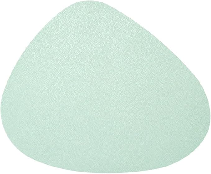 PU Placemats for Table Waterproof Non-Slip Coaster Leather Place Kitchen Accessories Pad Cup Wine Mat(Green,11cm x 13cm)