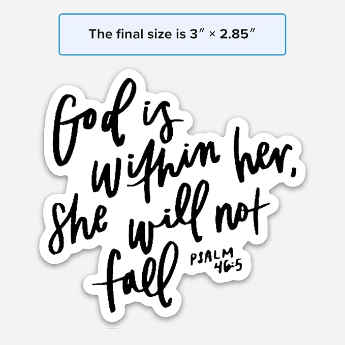 Swaygirls magnets | God is within her magnet | Religious magnets | Christian faith fridge magnets | Bible verse quotes | Christian gifts