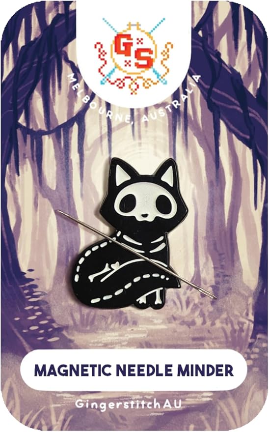 Glow in The Dark Skeleton Fox Needle Minder