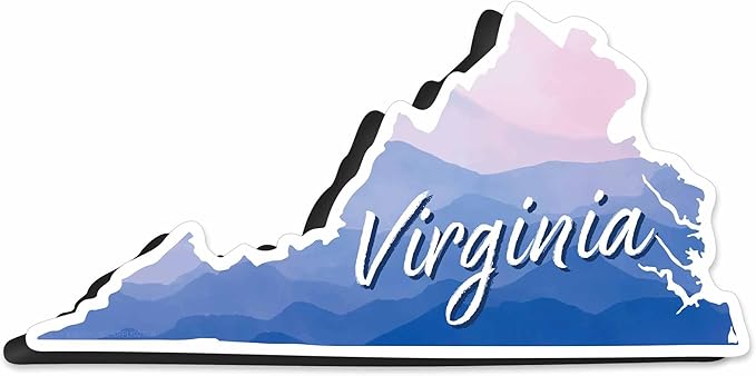 Blue Ridge Mountains Virginia Car Magnet - Appalachia VA Flexible Fridge Magnet - Charlottesville Richmond Roanoke Shenandoah National Park Cute Southern Gift