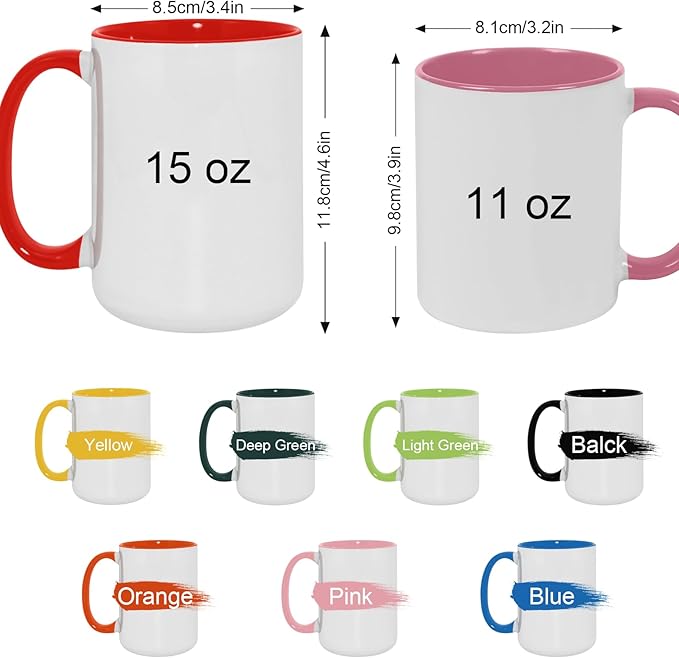 Custom Ceramic Coffee Mug 11oz - Customized Mugs Double Sides with Personalized Photo,Text Funny Cute Gifts For Dad, Mom, Women, Men Christmas, Birthday, Party Taza Personalizada Tea Cup