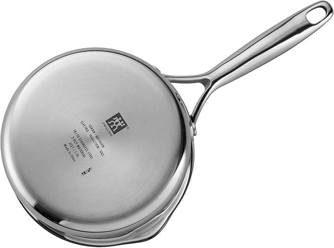 ZWILLING Energy Plus 2-qt Stainless Steel Ceramic Nonstick Tall Saucepan