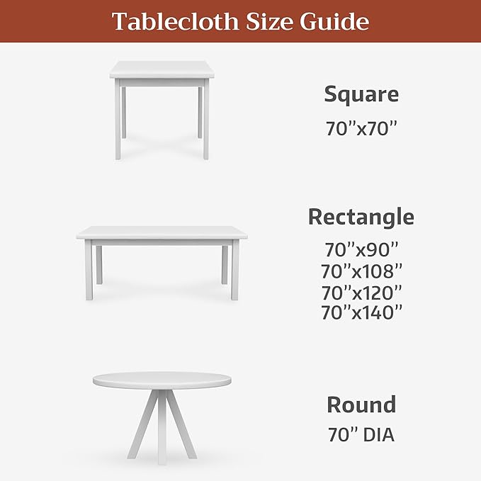 Maison d' Hermine Premium Table Cloth Rectangle Table 100% Combed Cotton 120 x 70 Inches Tablecloth Reusable Decorative for Dining Room, Farmhouse, Home, Party, Festive & Wedding - Mosaic