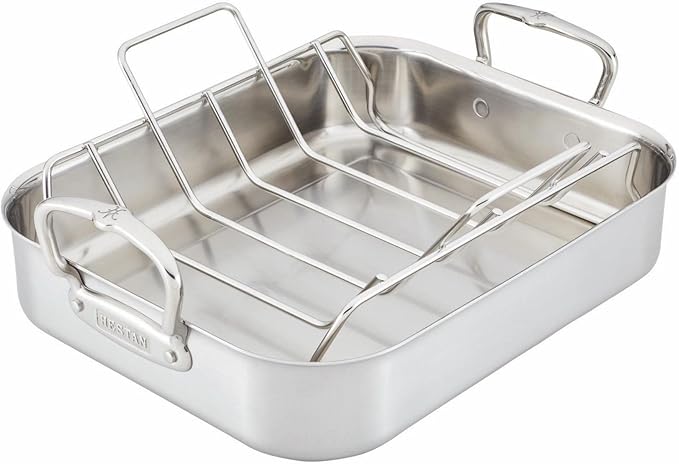 Hestan Provisions – 16.5" Classic Clad Roaster with Stainless Steel Rack