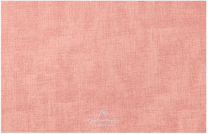 Faux Leather Heat Table Placemats Set of 1/4/6 Waterproof Wipeable Dining PU Place Mats for Indoor & Outdoor(TEX-Pink,45x30cm 1pcs)
