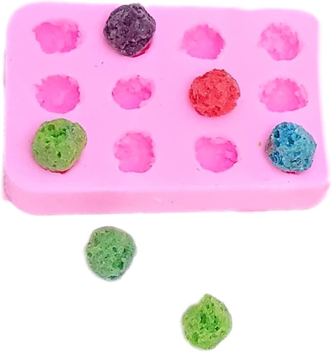 Colorful Cereal silicone mold Combo 2 molds, Cereal Silicone Mold Wax mold Resin mold Soap mold Realistic Flexible mold cereal candle