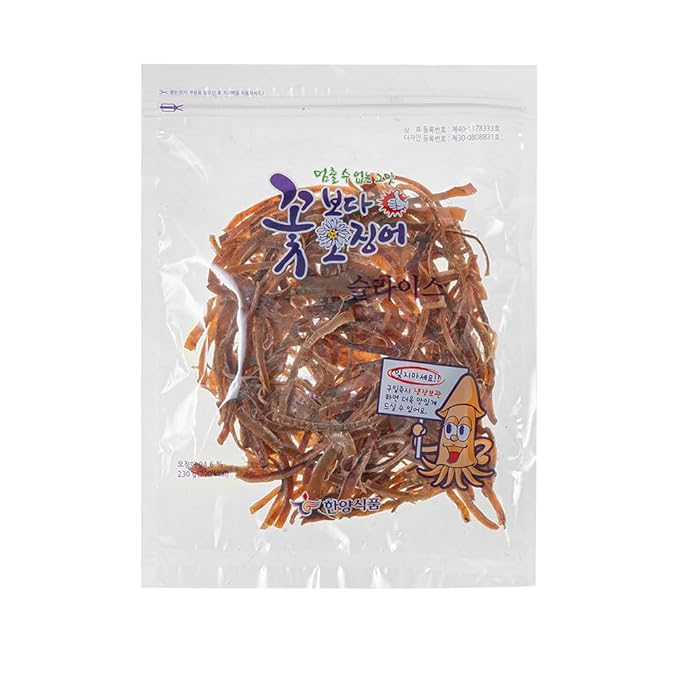 KOREAC_ Korea Seasoned Dried Squid Snack Squid Over Flower (230g 8.5oz) 꽃보다 오징어
