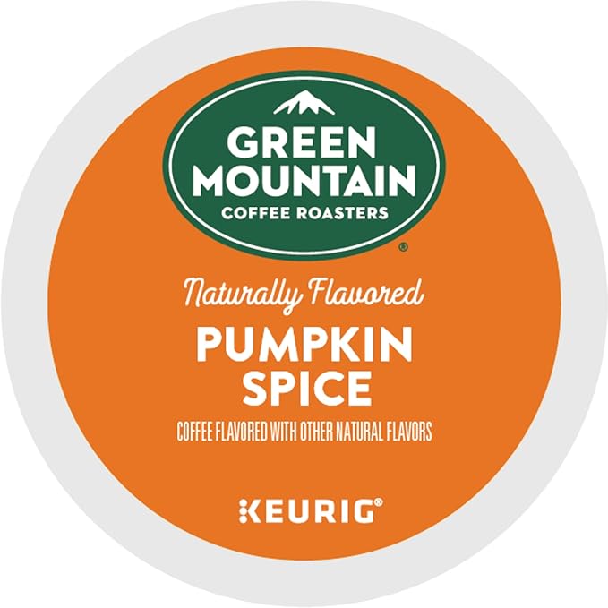 Green Mountain Coffee Roasters Seasonal Selections Pumpkin Spice, Keurig Single-Serve K-Cup Pods, Light Roast Cofee, 32 Count (Pack of 2)