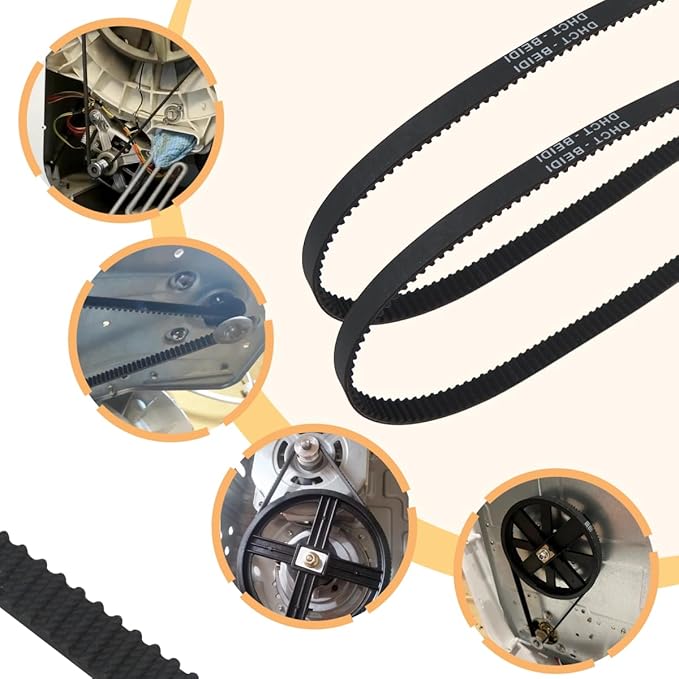 Homesweet 5891 5891-33 Bread Machine Drive Belt Fit for Sunbeam Bread Maker Machine,for Daewoo DI-3207S,2 Pack