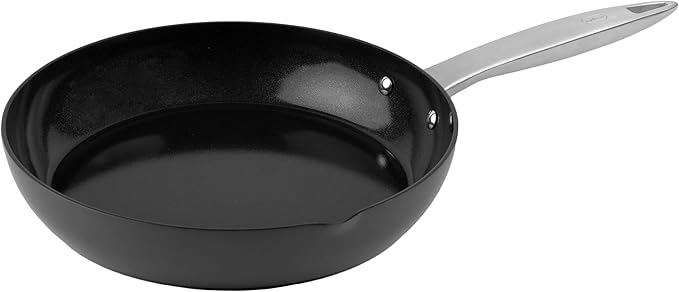 Zyliss Ultimate Pro Ceramic Fry Pan - Aluminium Fry Pan with a Stainless Steel Base & Ceramic Non-Stick Coating - Durable, Everyday-Use Pan - Dishwasher-Safe Kitchen Essential - 11"