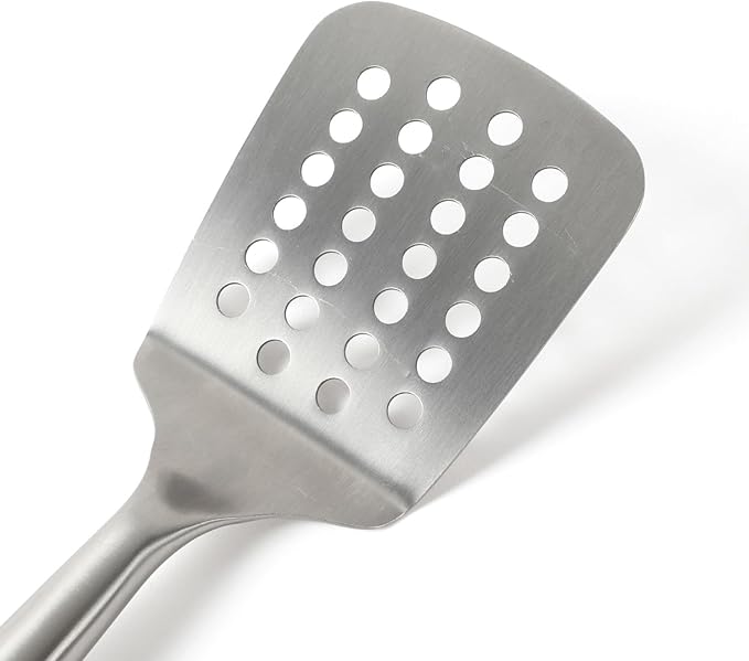 Calphalon Edge Stainless Steel Slotted Turner - Taupe