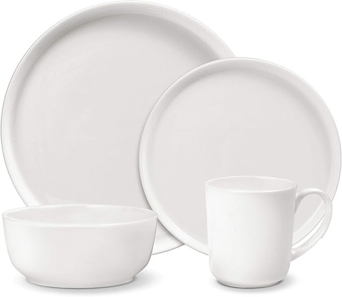Mikasa 5266100 Samantha Chip-Resistant 16 Piece Set, Service for 4 White